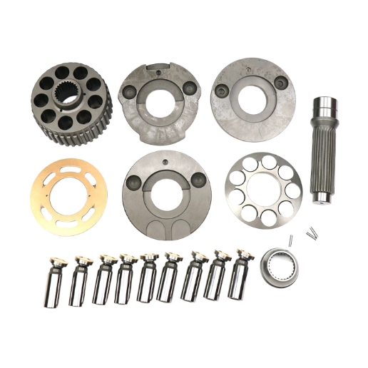 Excavator parts hydraulic pump components pump body, flat nine-hole column copper head swashplate variable displacement piston pump, model MAG170