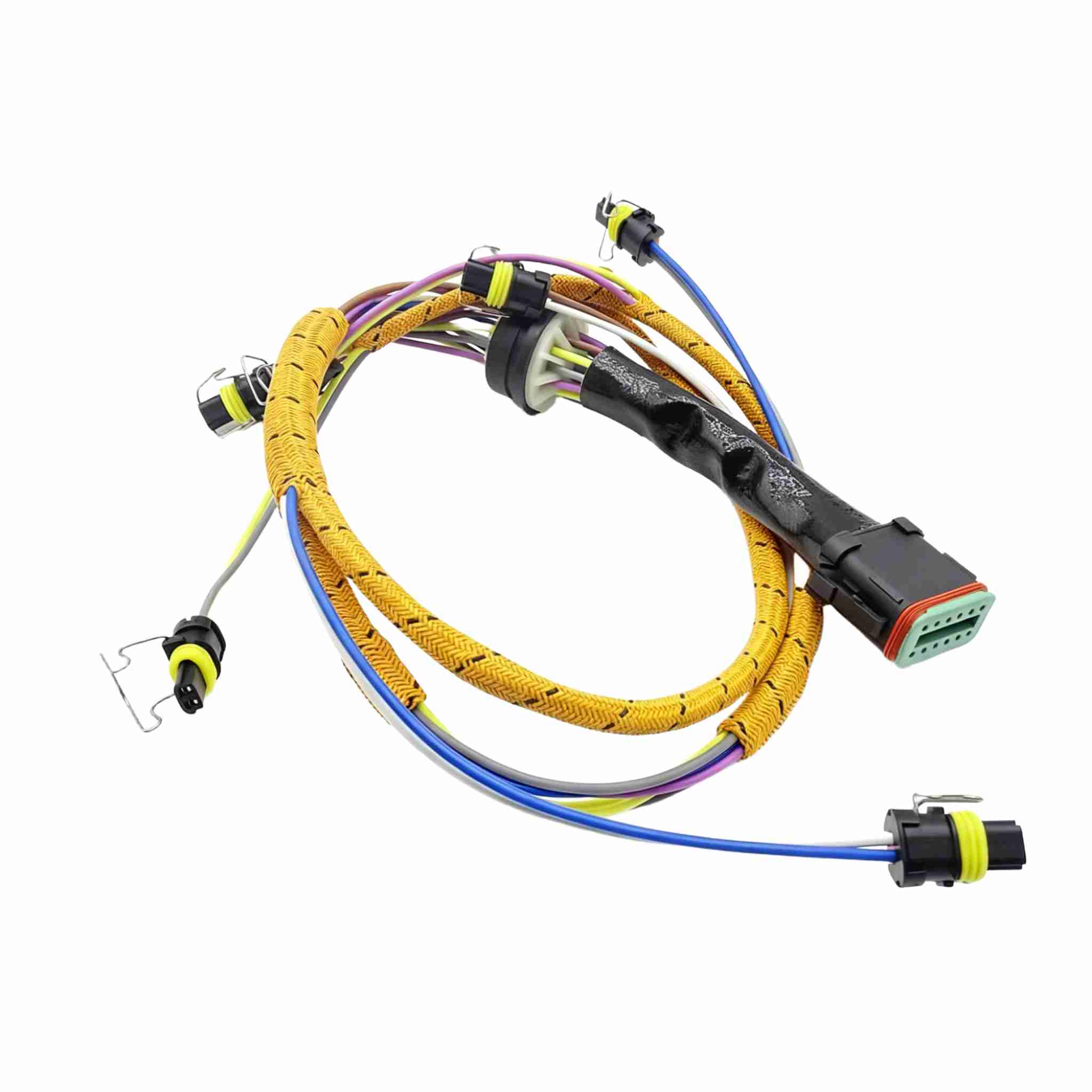 Excavator and loader compatible with Caterpillar 323, 324, 325, and 329D engines. C7 fuel injector wiring harness 222-5917